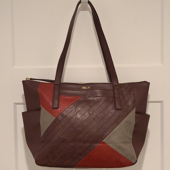 Relic Handbags - Relic Purple, Grey and Red Purse